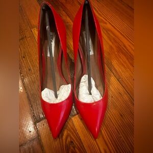 Steve Madden Red Patent VALA 4.5" Stiletto Pumps Heels Size 10M